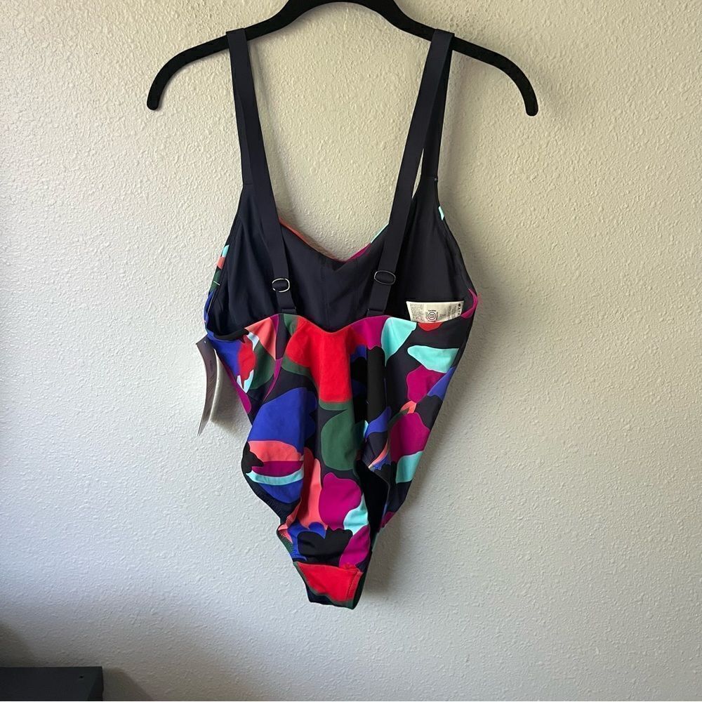 Athleta Swim Athleta Hermosa Swimsuit // Tossed Floral Dress Blue - Picture 7 of 8